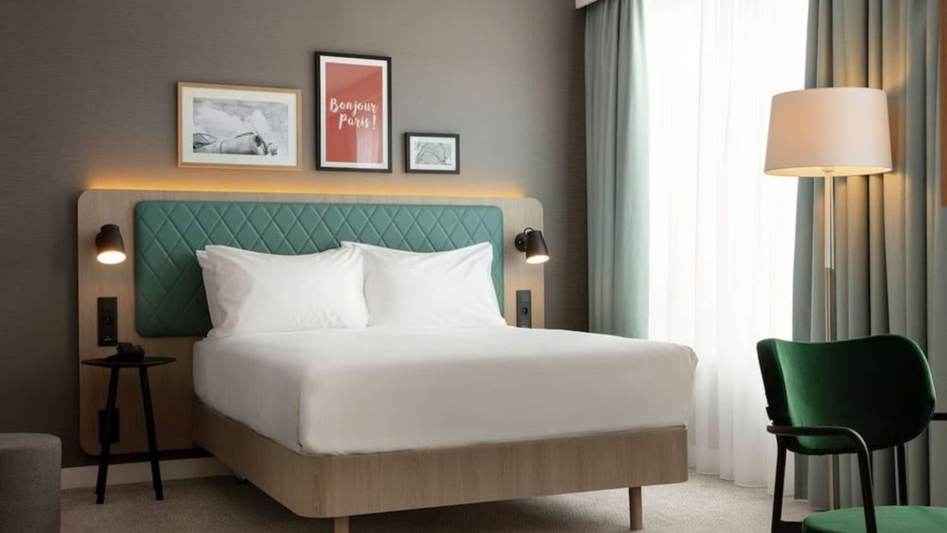 Day use room at Hilton Garden Inn Paris Orly Airport.