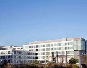 Hotel exterior at Hilton Garden Inn Paris Orly Airport.