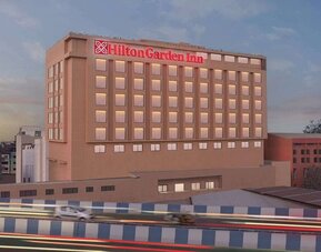 Hotel exterior at Hilton Garden Inn Surat City Centre.