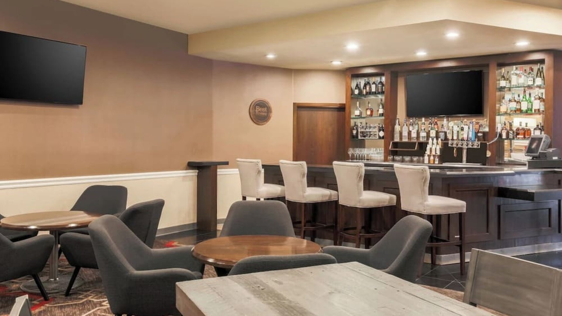 Hotel bar at Four Points By Sheraton San Diego.