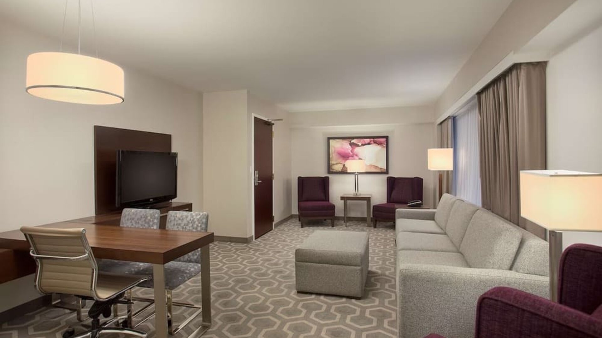 Day use room at Embassy Suites By Hilton Washington DC Georgetown.