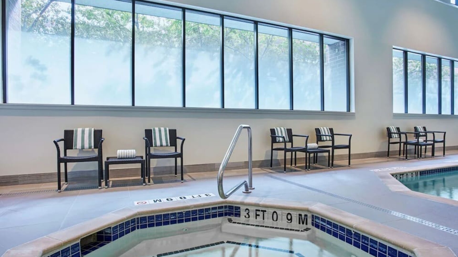 Indoor pool at Embassy Suites By Hilton Washington DC Georgetown.