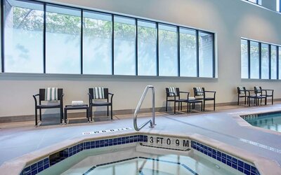 Indoor pool at Embassy Suites By Hilton Washington DC Georgetown.