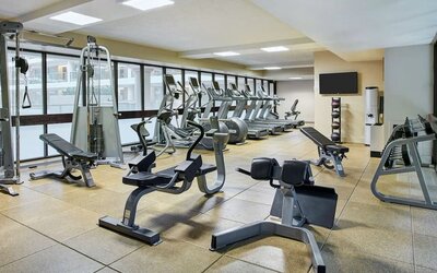 Gym at Embassy Suites By Hilton Washington DC Georgetown.