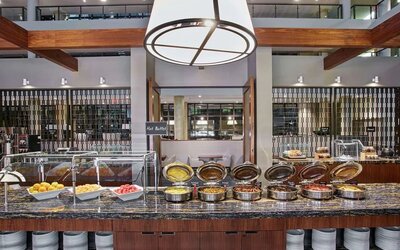 Dining room at Embassy Suites By Hilton Washington DC Georgetown.