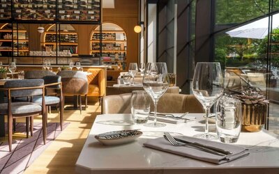 Dining room at DoubleTree By Hilton Berlin Ku'damm.