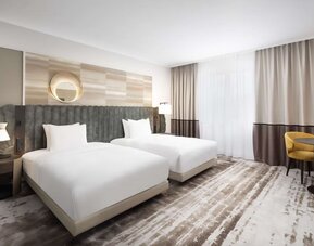 Day use room with TV at Hilton Heidelberg.