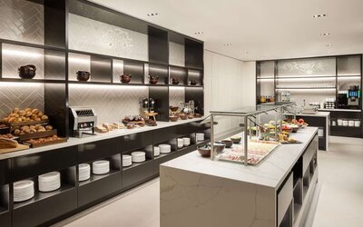 Breakfast available at Hilton Heidelberg.