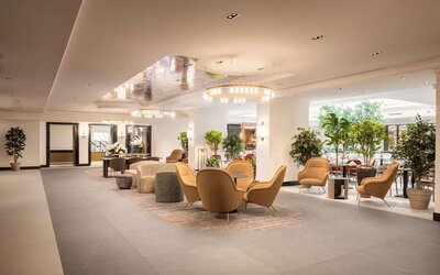 Lounge at Hilton Heidelberg.