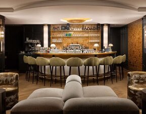 Hotel bar at Hilton Heidelberg.