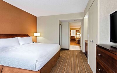 Day use room at Embassy Suites By Hilton Parsippany.