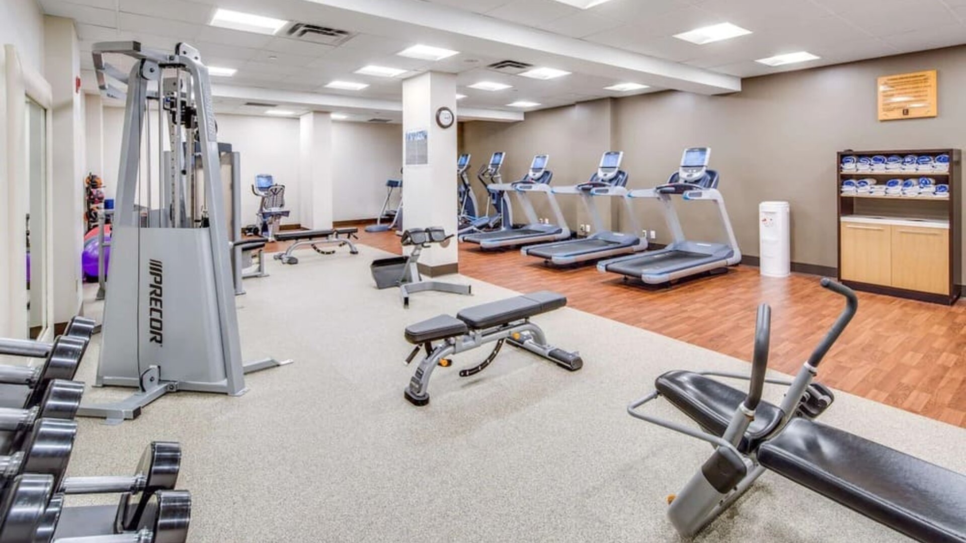 Gym at Embassy Suites By Hilton Parsippany.