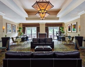 Coworking space at Embassy Suites By Hilton Parsippany.