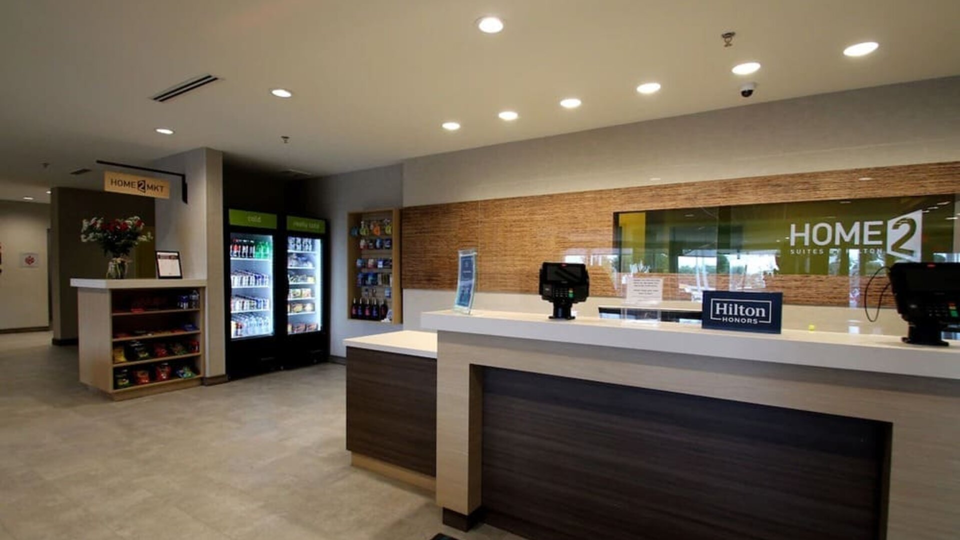 Hotel reception at Home2 Suites By Hilton Miami Doral West Airport.