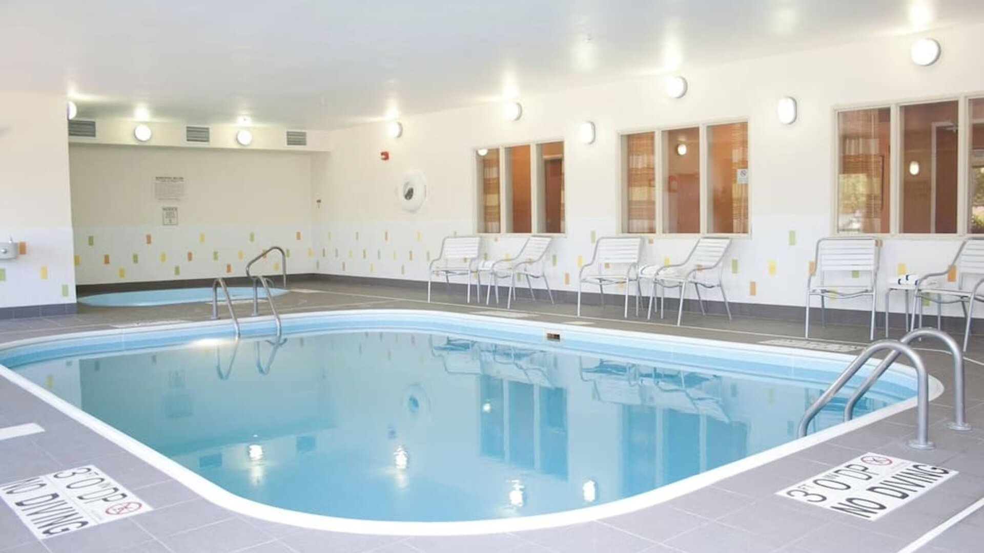 Indoor pool at Fairfield Inn & Suites Joliet North/Plainfield.