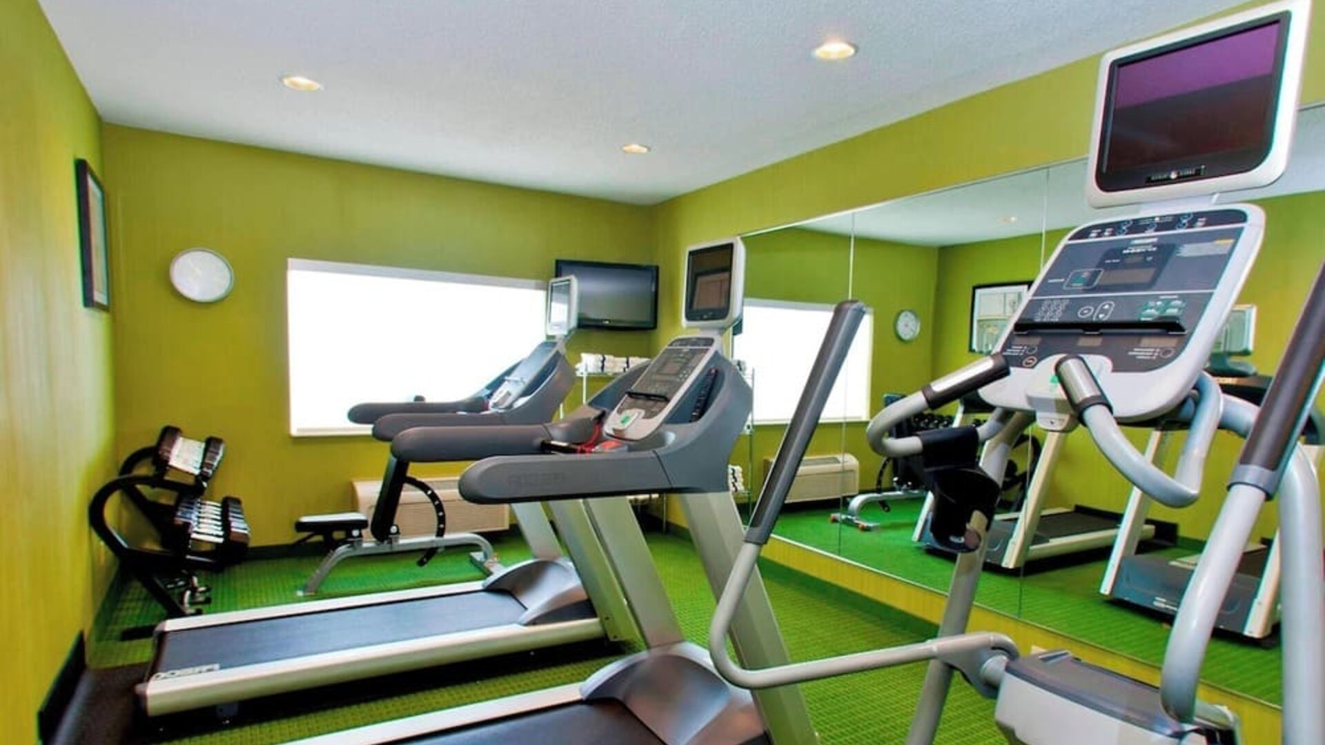Gym at Fairfield Inn & Suites Joliet North/Plainfield.