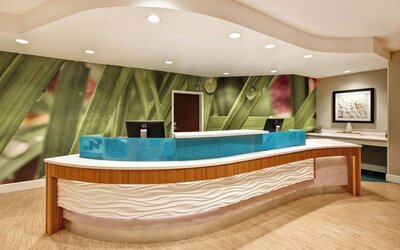 Reception hall at SpringHill Suites Baltimore BWI Airport.