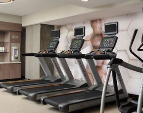 Gym at SpringHill Suites By Marriott Milpitas.