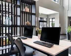 Business center at Holiday Inn Hotel & Suites Silicon Valley - Milpitas.