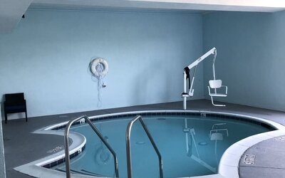 indoor pool at Capri Suites Anaheim.