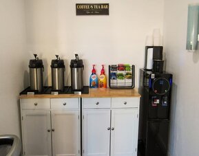 Coffee station at Capri Suites Anaheim.