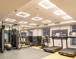 Gym at Hampton By Hilton Bialystok.