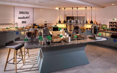 Dining room at Hampton By Hilton Bialystok.