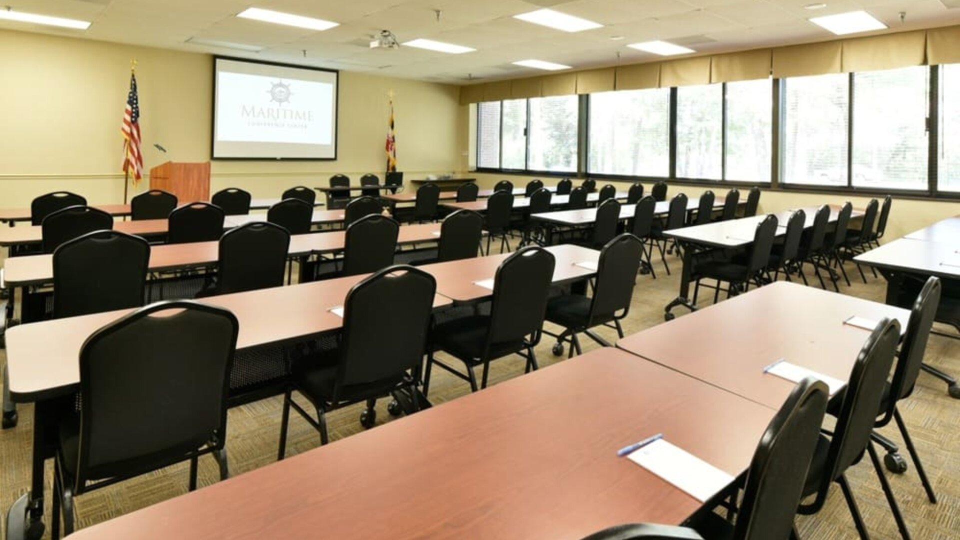 Meeting room at Maritime Conference Center.