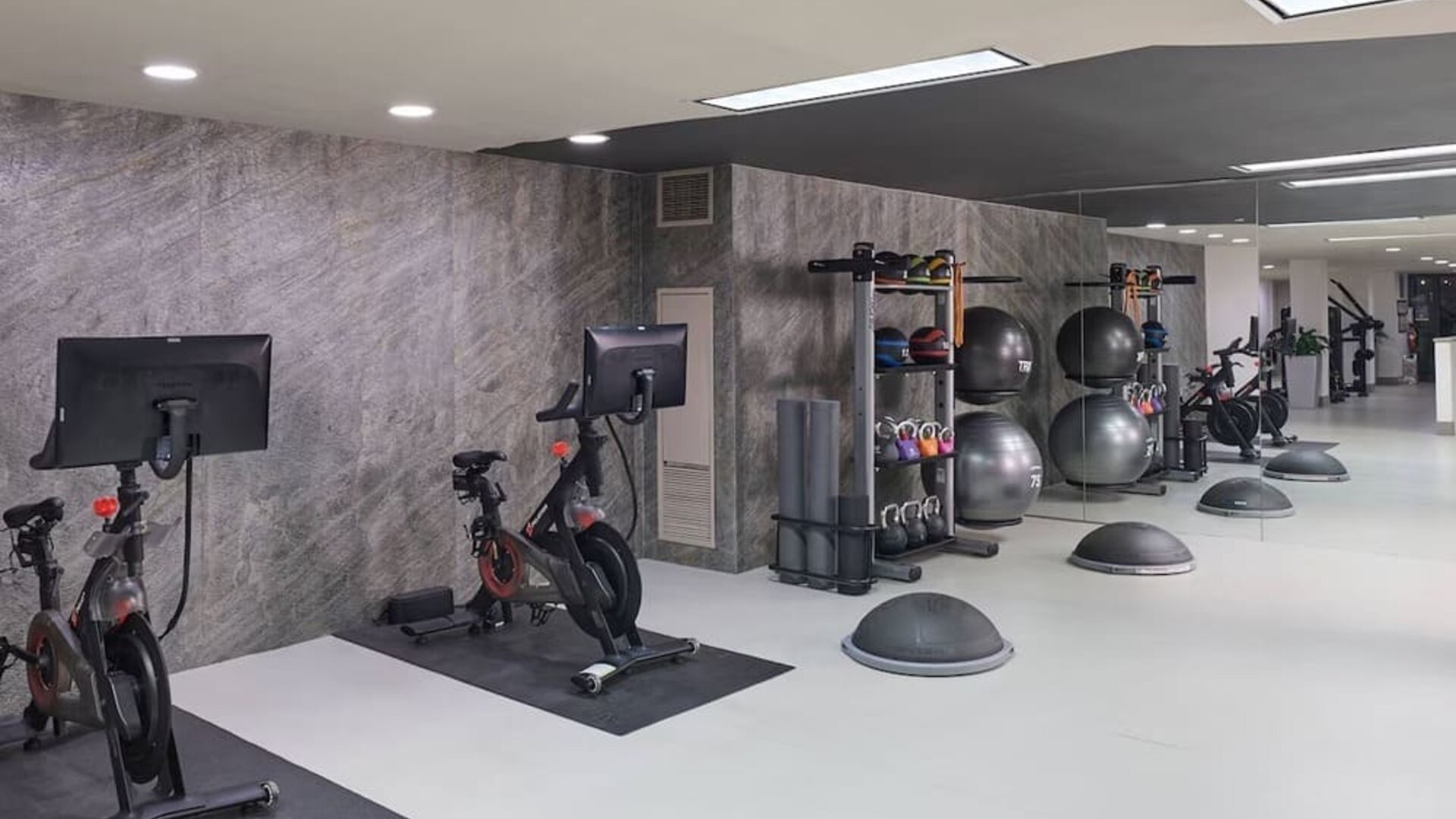 Well-equipped fitness center available at Westin Atlanta Airport Hotel.