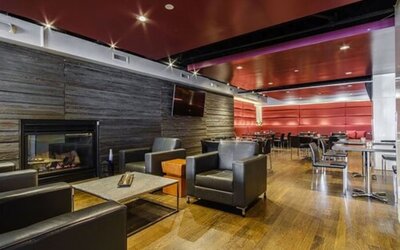 Lounge and coworking area at Arc The Hotel Ottawa.