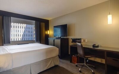 Day use room amenities at Arc The Hotel Ottawa.