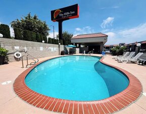 Outdoor pool at The Hills Inn Eagle Rock.