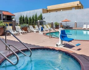 Outdoor pool at The Hills Inn Eagle Rock.