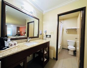 Guest bathroom at The Hills Inn Eagle Rock.