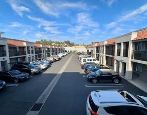 Parking at The Hills Inn Eagle Rock.