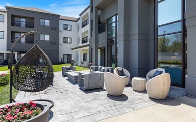 Garden and terrace seating at Best Western Plus Elgin - Chicago.