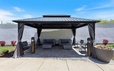 Garden and terrace seating at Best Western Plus Elgin - Chicago.