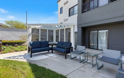 Garden and terrace seating at Best Western Plus Elgin - Chicago.