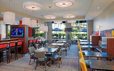On-site restaurant at Residence Inn By Marriott LAX Airport.