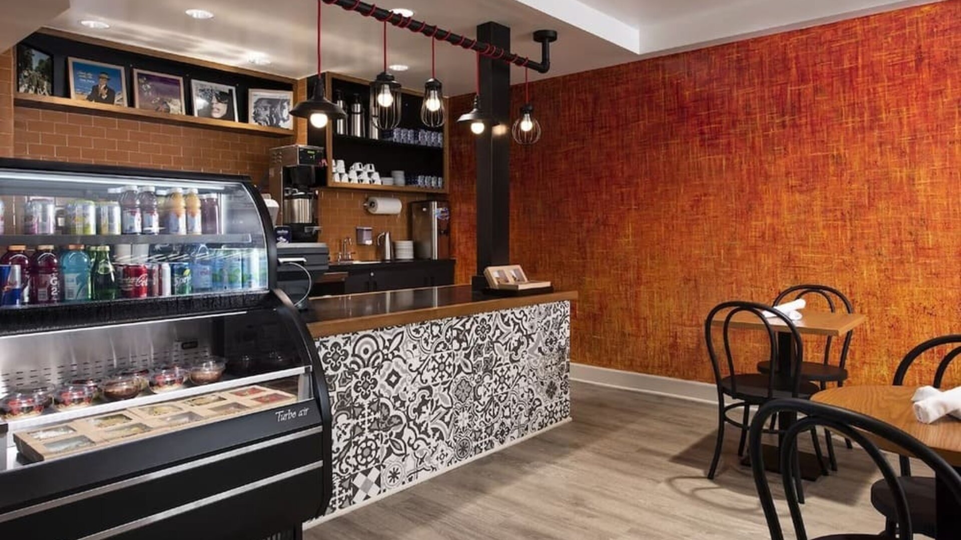 On-site coffee shop, perfect for coworking at Montrose At Beverly Hills.