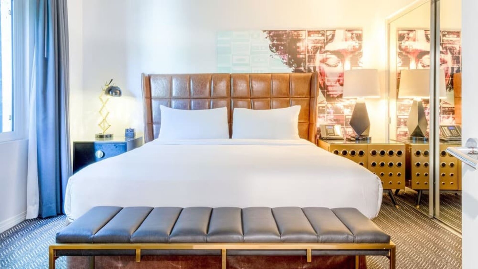 King bed at Montrose At Beverly Hills.