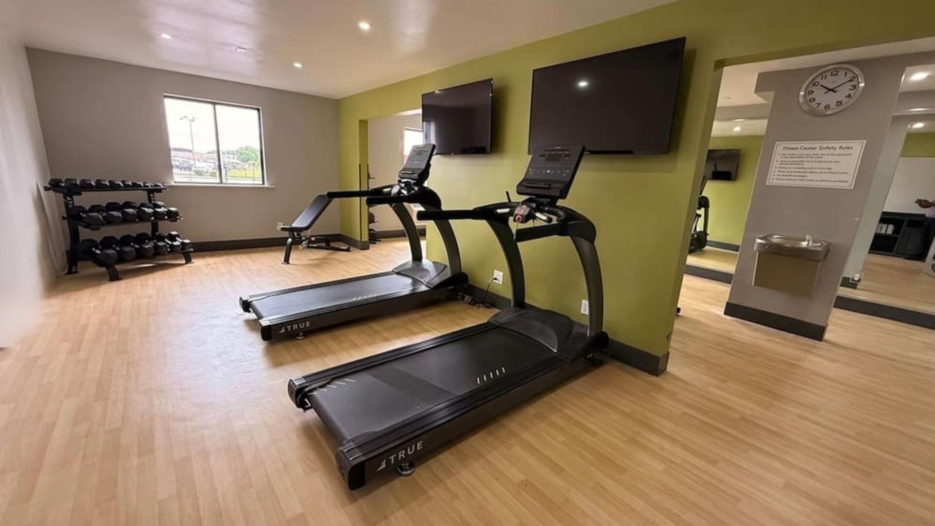 Fitness centerat Clarion Pointe.