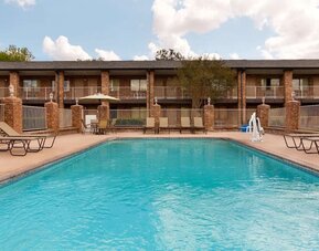 Outdoor pool at Super 8 By Wyndham Universal City.