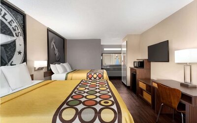 Day use room at Super 8 By Wyndham Universal City.