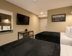 Double room at LIV Hotel Bronx.