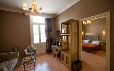 Day use room at Delphi Art Hotel.