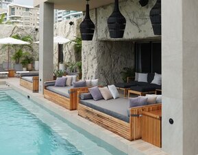 Outdoor pool at Aire De O:live.