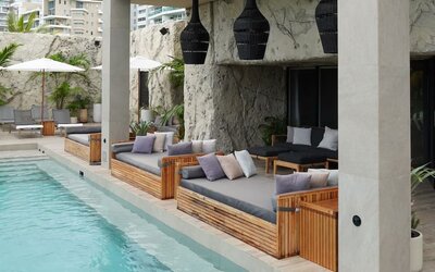 Outdoor pool at Aire De O:live.