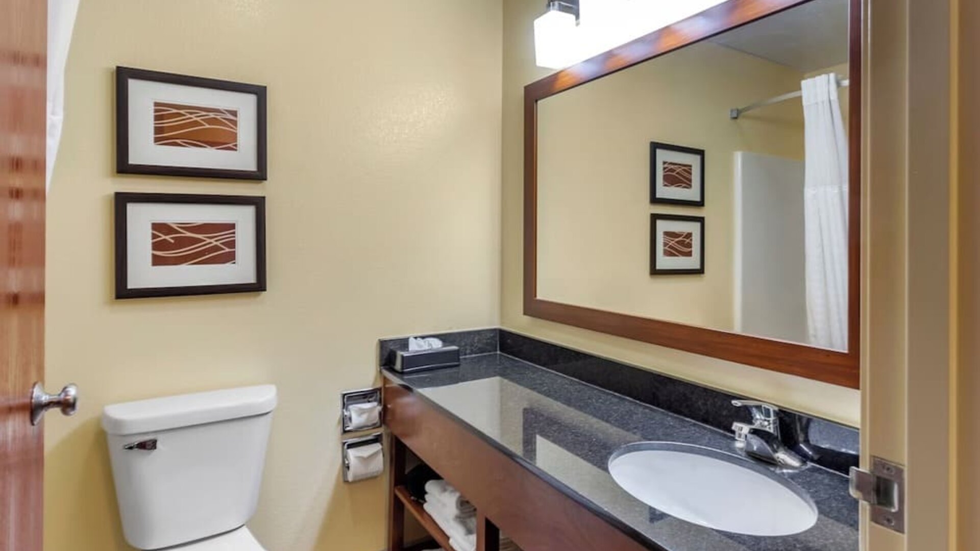 Guest bathroom at Comfort Inn & Suites North Aurora - Naperville.