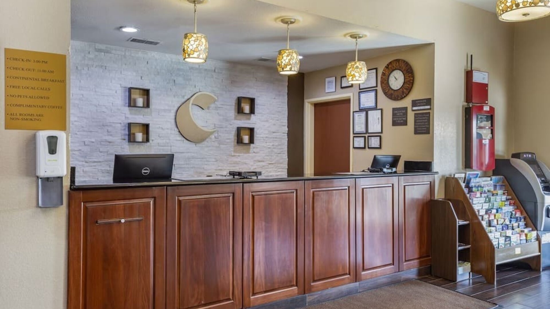 Reception desk at Comfort Inn & Suites North Aurora - Naperville.